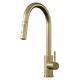 Liquida CT455BR Single Lever Pull Out Mono Mixer Brushed Brass Kitchen Mixer Tap