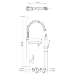 Liquida GR266CH Chrome Kitchen Mixer Tap With Swivel Spout & Directional Spray