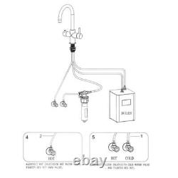 Liquida HT40CH 3-in-1 Boiling Hot Water Chrome Kitchen Tap, Tank & Filter