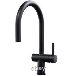 Liquida W19BL Single Lever Pull Out Head Black Kitchen Mixer Tap