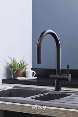 Liquida W19BL Single Lever Pull Out Head Black Kitchen Mixer Tap