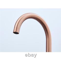 Liquida W22CP Traditional Swivel Spout Twin Lever Copper Kitchen Mixer Tap