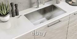 Luxury Stainless Steel Undermount Rectangle Kitchen Sink Single Bowl 725 x 450mm