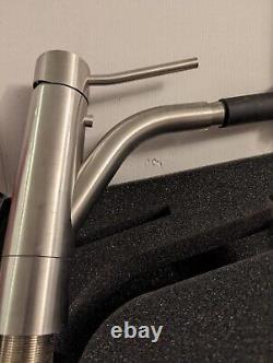 MGS Antares Stainless Steel Matt Finish Pull Out Dual Spray Kitchen Tap