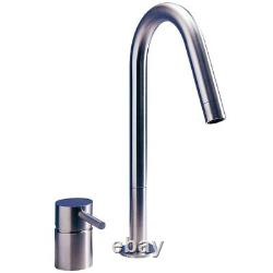 MGS F2 Matt Stainless Steel Kitchen Sink Mixer Tap 0117M