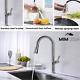 MIMOSSA Kitchen Tap with Pull Out Spray Stainless Steel Brushed Nickel Tap Mixer