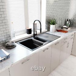 Methven Ellesmere Mono Kitchen Sink Mixer Tap in Black Model ELSMBK
