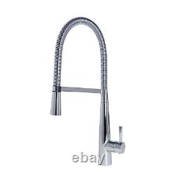 Modern Kitchen Sink Pull Down Spray Spring Spout Single Lever Mixer Tap