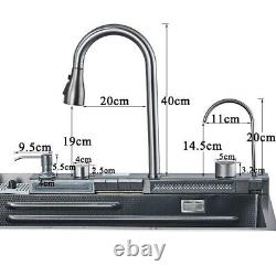 Modern Kitchen Tap Stainless Steel Inset Kitchen Sink Purified Water Tap Drop in