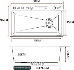 Modern Kitchen Tap Stainless Steel Inset Kitchen Sink Purified Water Tap Drop in