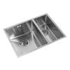 Modern Stainless Steel Kitchen Sink Single & 1.5 Bowl Drainer Sink Tap Waste UK
