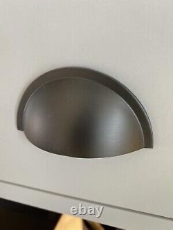 NEW wren vogue kitchen light matt grey, marble effect worktop with appliances