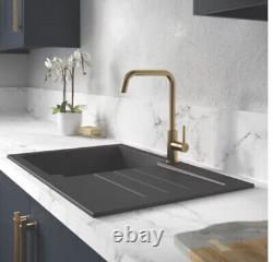 New, Boxed Abode Althia Single Lever Kitchen Sink Mixer Tap Brushed Brass AT2103
