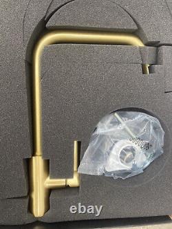 New, Boxed Abode Althia Single Lever Kitchen Sink Mixer Tap Brushed Brass AT2103