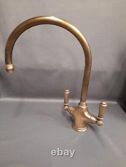 Perrin & Rowe, Aged Brass Mono Mixer Tap Ideal Belfast Sink, Fully Refurbed