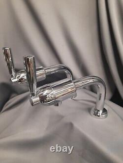 Perrin & Rowe Tall Chrome Bibcock Taps, New Old Stock