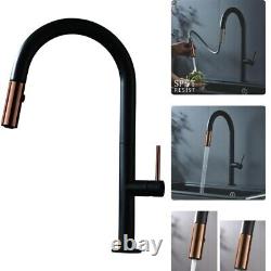 Premium High Quality Black Kitchen Sink Tap with Pull Out Spray Easy Install
