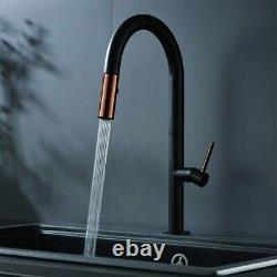 Premium High Quality Black Kitchen Sink Tap with Pull Out Spray Easy Install