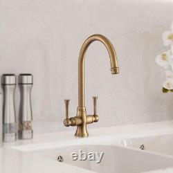 Rangemaster Estuary Traditional Kitchen Mixer Tap Brushed Brass TES1BB