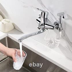 Roma M13150-1 Kitchen Tap Wall Mounted Single Lever Sink Mixer Taps Modern Head
