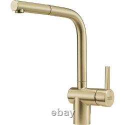 SALE! Franke Atlas Neo Pull-Out Rinse Kitchen Sink Mixer Tap in Champagne Gold