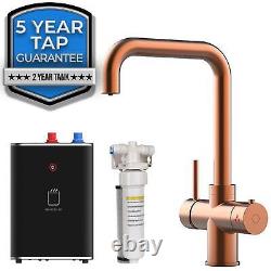 SIA BWT340CU Copper 3-in-1 Instant Boiling Hot Water Tap Including Tank & Filter