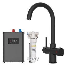SIA BWT350BL Black 3-in-1 Instant Boiling Hot Water Tap Including Tank & Filter