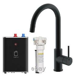 SIA BWT3BL Black 3-in-1 Instant Boiling Hot Water Tap Including Tank & Filter