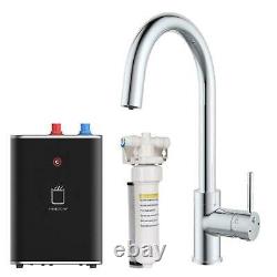 SIA BWT3CH Chrome 3-in-1 Instant Boiling Hot Water Tap Including Tank & Filter