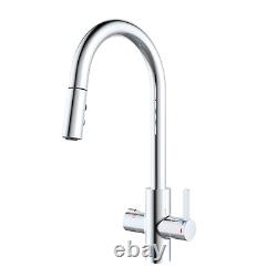 SIA BWT4CH Chrome 4-in-1 Boiling & Filtered Hot Water Tap With Pull Out Spray