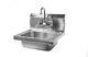 Stainless Steel Hand Wash Sink with Tap For Restaurant and Cafe Kitchens