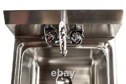 Stainless Steel Hand Wash Sink with Tap For Restaurant and Cafe Kitchens
