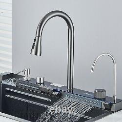 Stainless steel Inset Kitchen Sink Single Bowl with waste kit and Mixer Taps set