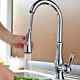 Tracier Gooseneck Single Lever Handle Kitchen Tap with Pull Out Spray Chrome