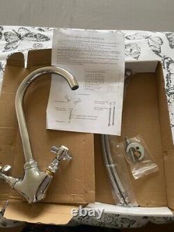 Traditional Cross-Handle Kitchen Sink Mixer Tap Nuie kb313