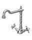 Traditional French Classic Mono Sink Mixer Tap Brushed Nickel