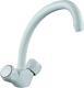 VAC BSNK WHT Value Club Kitchen Sink Mixer Tap With Swivel Spout, White