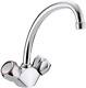 VAC BSNK WHT Value Club Kitchen Sink Mixer Tap with Swivel Spout
