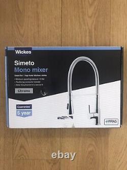 Wickes Simeto Monobloc Pull Out Kitchen Sink Mixer Tap Chrome